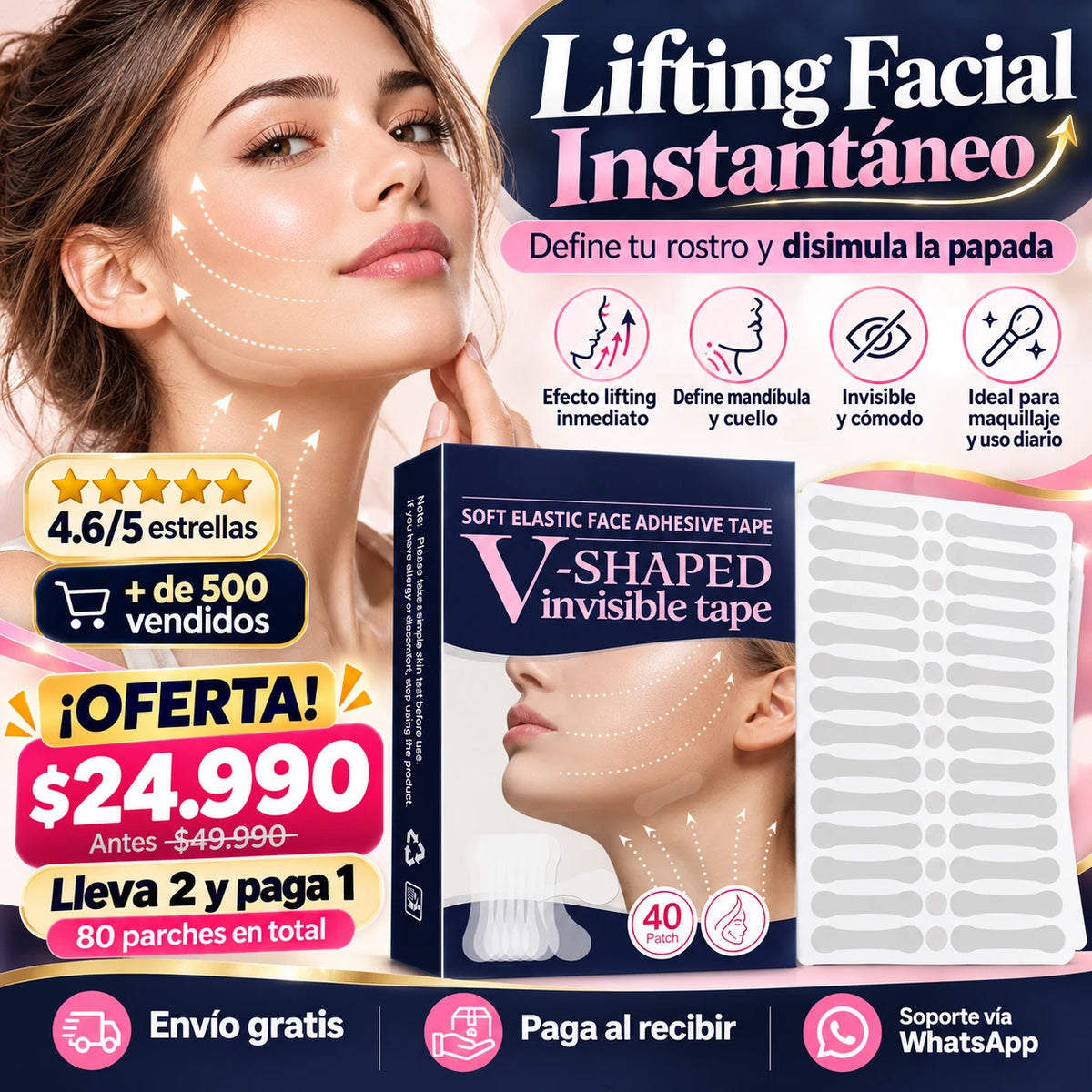 InvisibleLift™- Rostro rejuvenecido y contorneado en segundos (PROMO 2X1)
