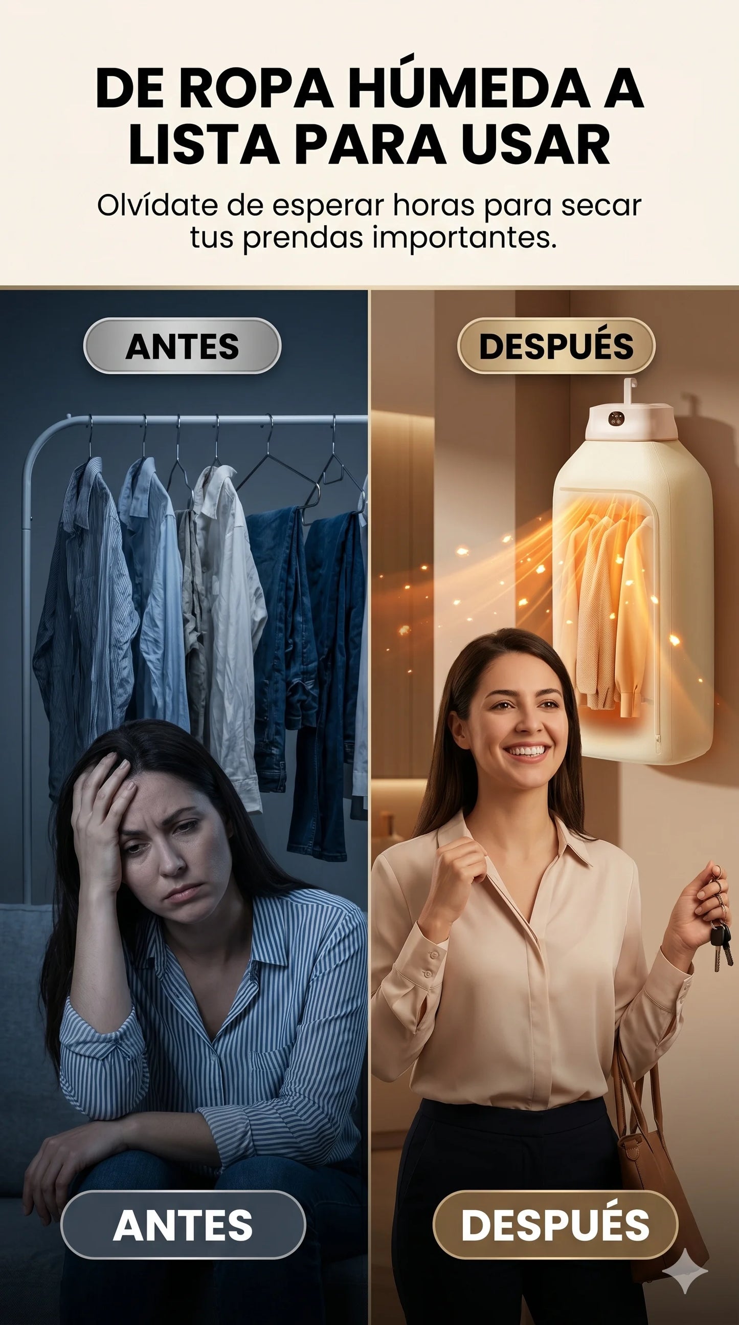 QuickDry™: Secado eficiente donde lo necesites.