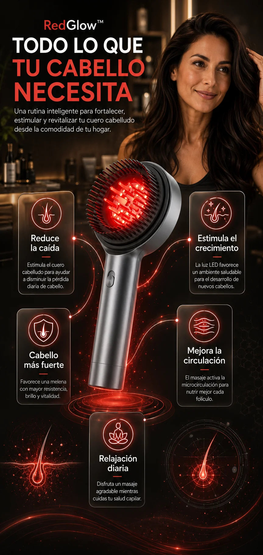 RedGlow™ Detén la caída y recupera tu confianza.