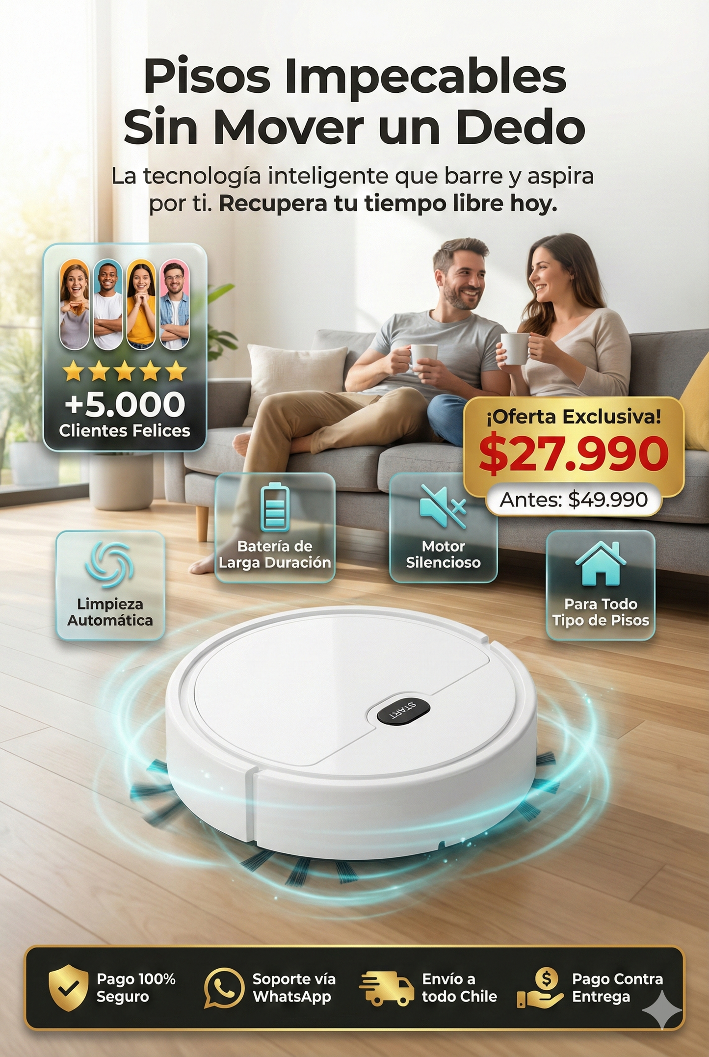 CleanBot PRO™ Tecnología y vanguardia en tu hogar