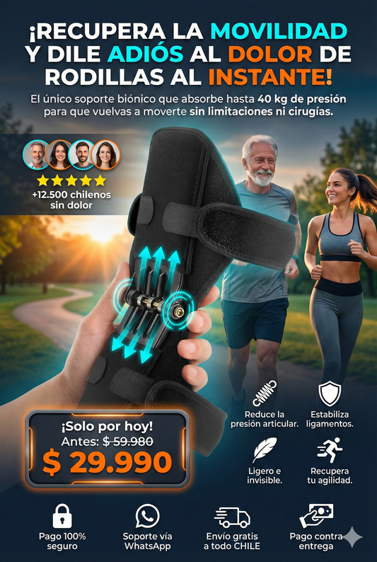 KneePower™: Soporte biónico para tus rodillas.