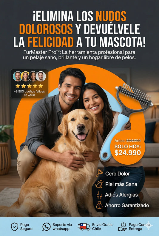 Furmaster Pro™- Cepillo deslanador y antinudos para tu mascota