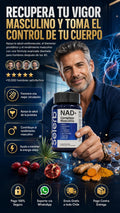 NAD+ Mens Complex™ (60 cápsulas): Flujo sanguíneo máximo y protección prostática total.
