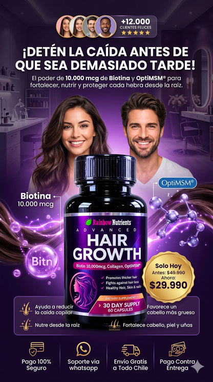 Advanced Hair Growth™Detén la caída, recupera tu brillo.