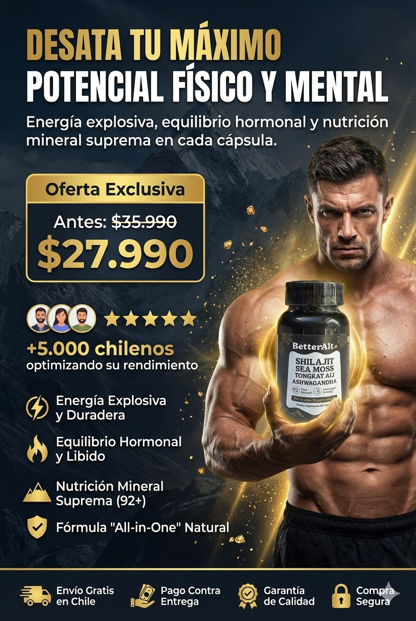 Shilajit BetterAlt™ – Energía, Fuerza y 92 Minerales en Cada Cápsula