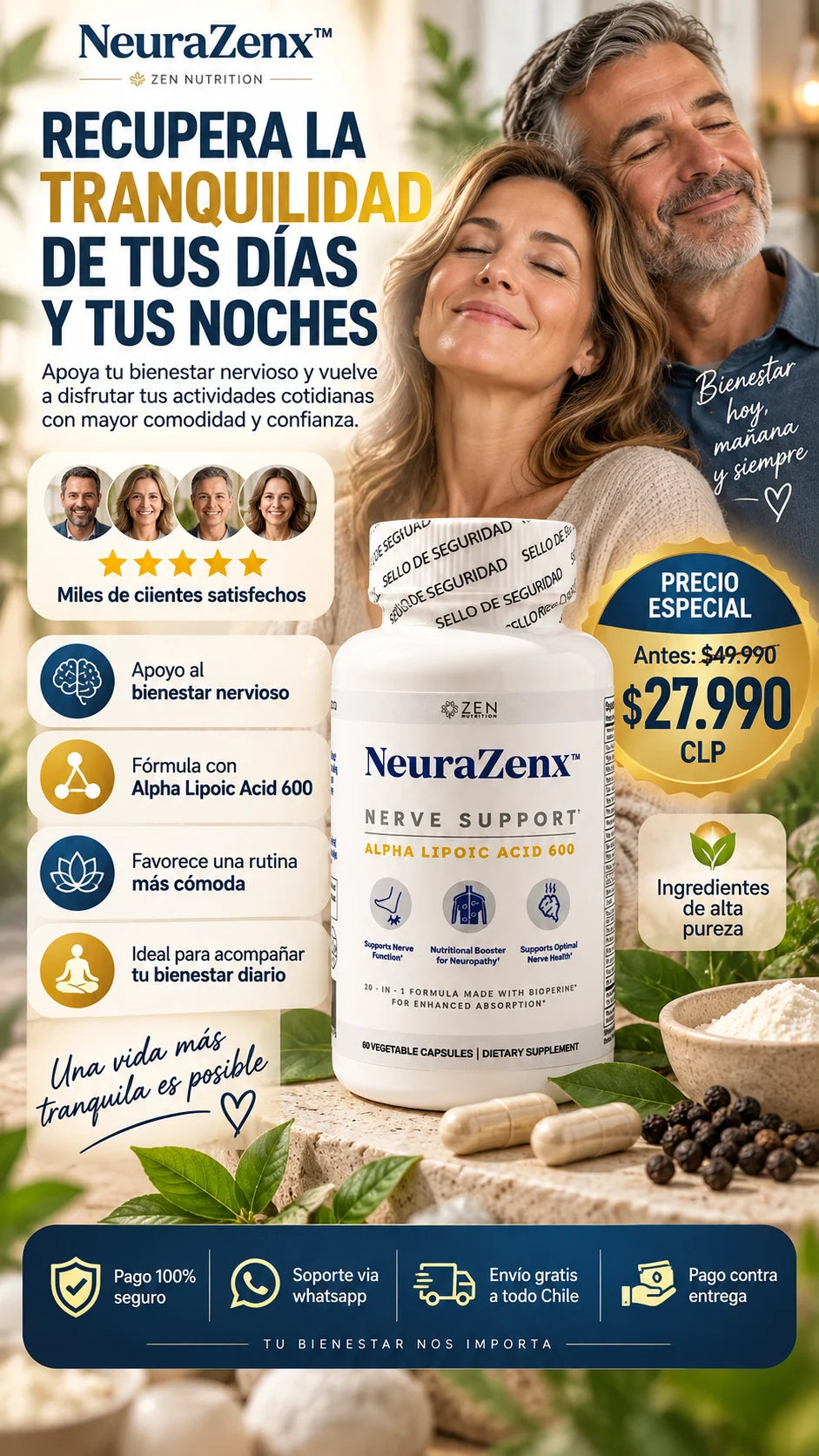 NeuraZenx™ — Recupera la calma y adiós al hormigueo