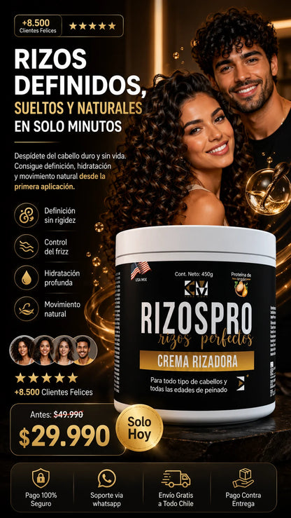 Rizos Pro™ (400grs) - Tus rulos perfectos, definidos e hidratados siempre.