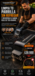 Cepillo Parrilla TurboGrill Power™ – Limpieza automática sin esfuerzo en cada asado. (🎁DE REGALO 12 PARES DE GUANTES🧤)