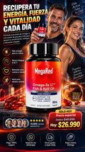MegaRed™: Potenciador natural de testosterona, fuerza y juventud diaria.