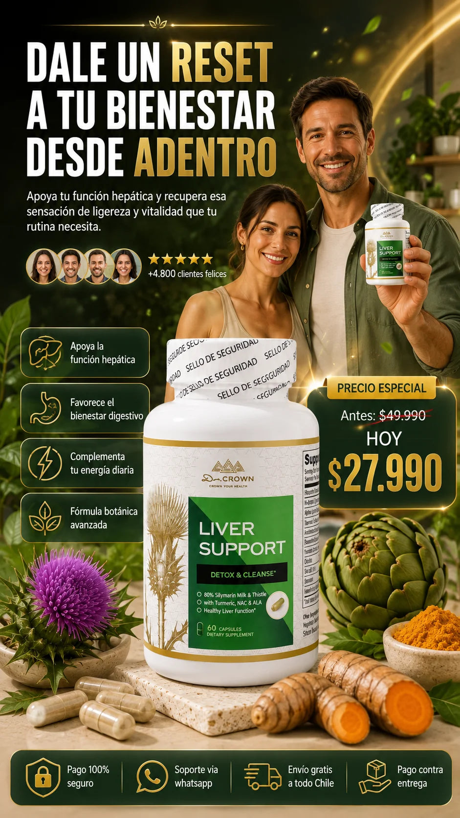 Liver Support™ – Tu aliado diario para deshinchar y purificar