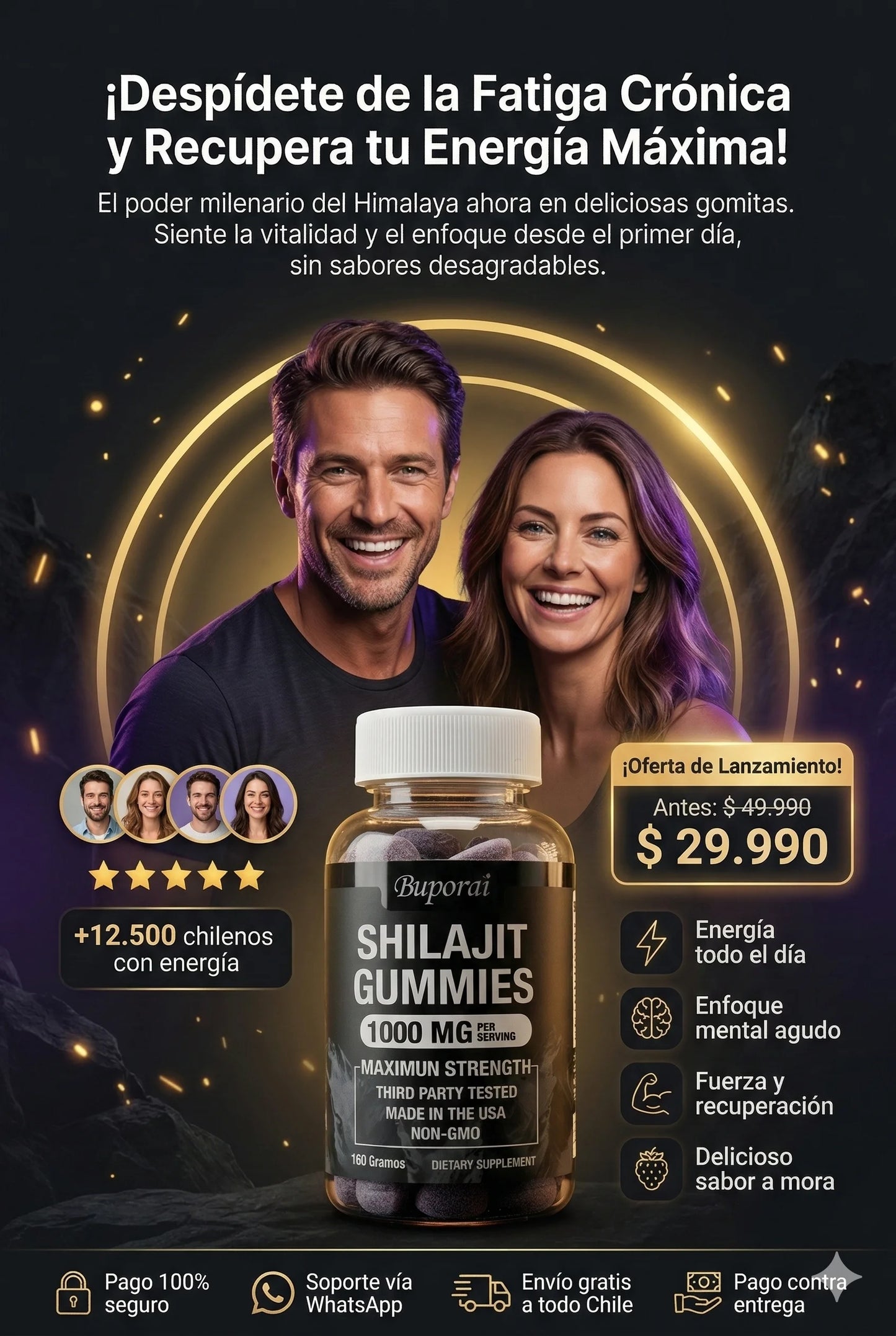 Shilajit Gummies™: Tu dosis diaria de Juventud y Vigor.