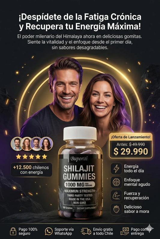 Shilajit Gummies™: Tu dosis diaria de Juventud y Vigor.