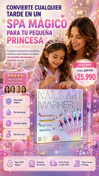 MagicNails™ Manicure divertida, rápida y 100% libre de tóxicos.