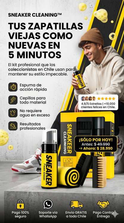 Kit SneakerPro™:Limpieza profesional para tu calzado favorito.