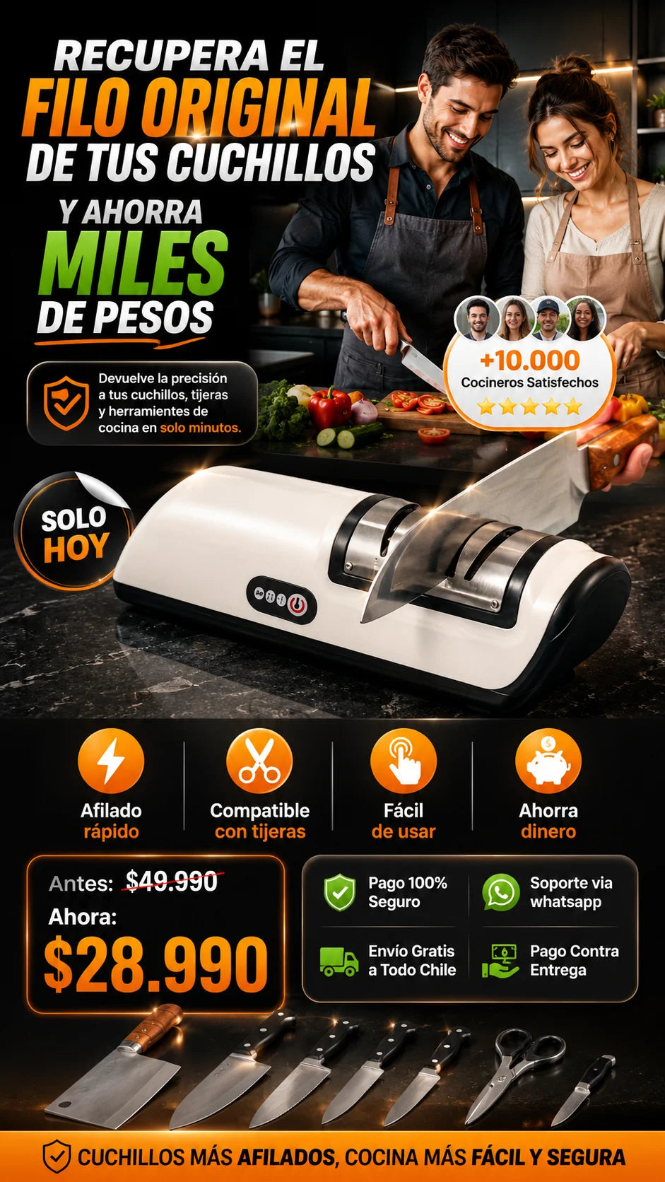 SharpMaster™ Vida eterna a todos tus cuchillos