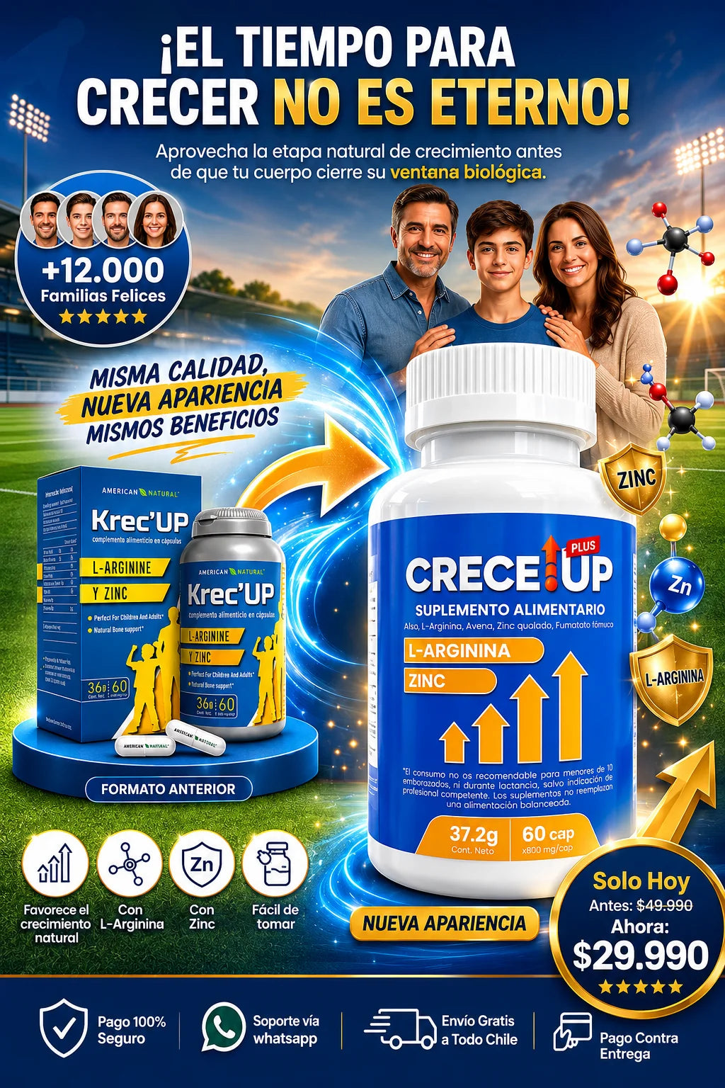 Crece Up Plus™ - Nutrición avanzada para crecer sin límites.