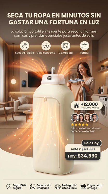 QuickDry™: Secado eficiente donde lo necesites.