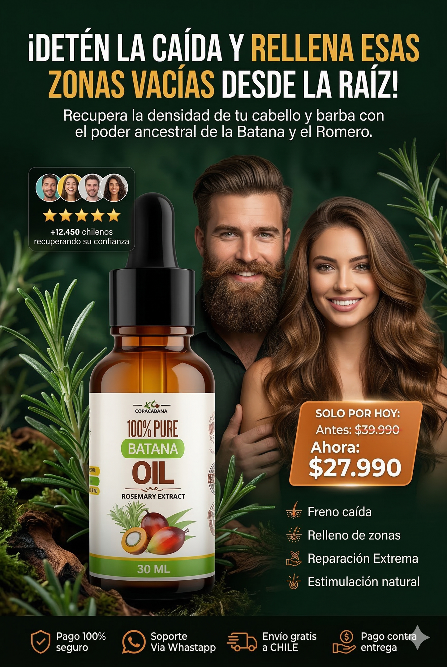 Batana Oil™: Detén la caída y fortalece cada folículo.