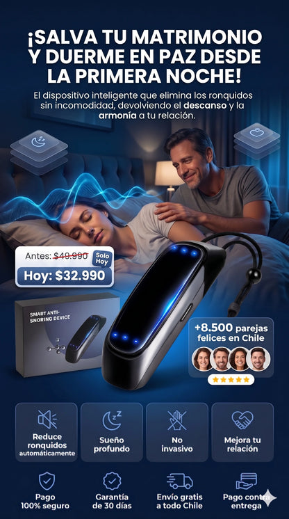 DeepSleep Smart™ -Tecnología inteligente que elimina ronquidos al instante.