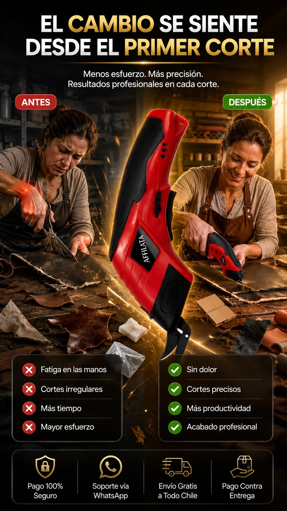 PowerCut™ Cortes perfectos en segundos y sin esfuerzo ✂️