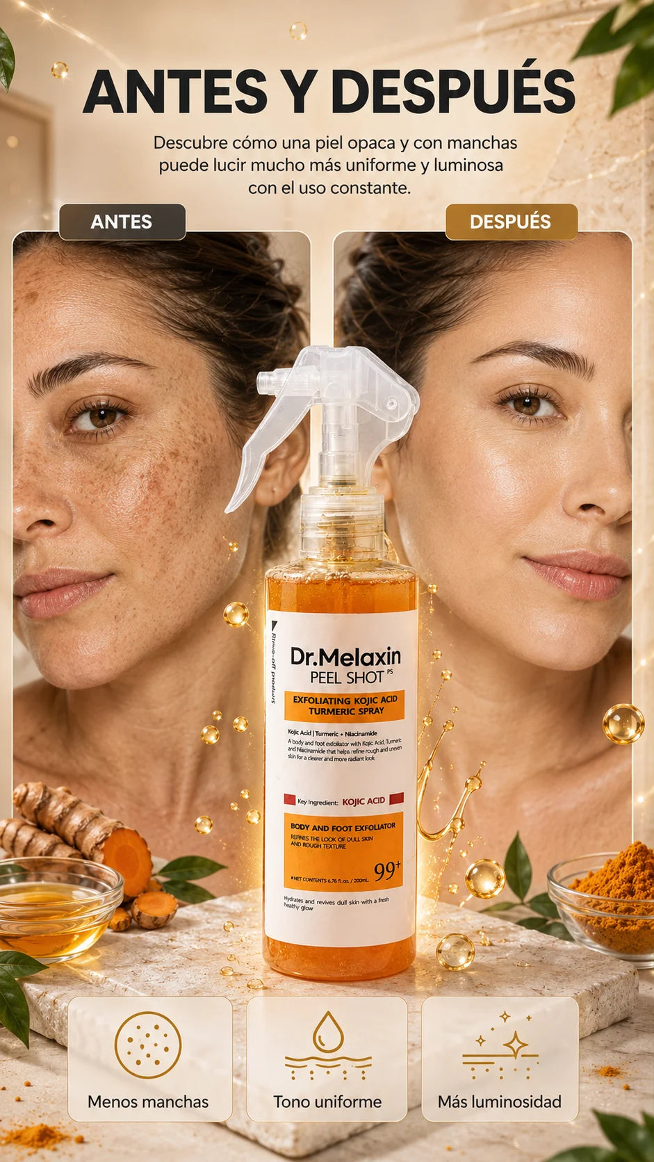 Dr Melaxin™ (200ml) El secreto coreano para una piel sin manchas.