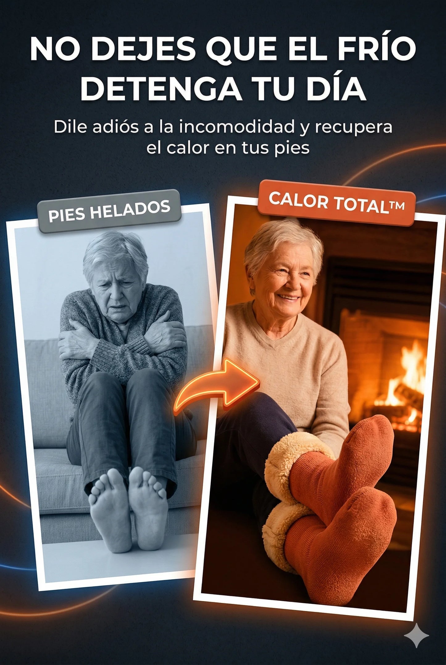 OFERTA Pack 12 Calcetines térmicos CalorTotal™-Olvidate del frío con su interior afelpado.