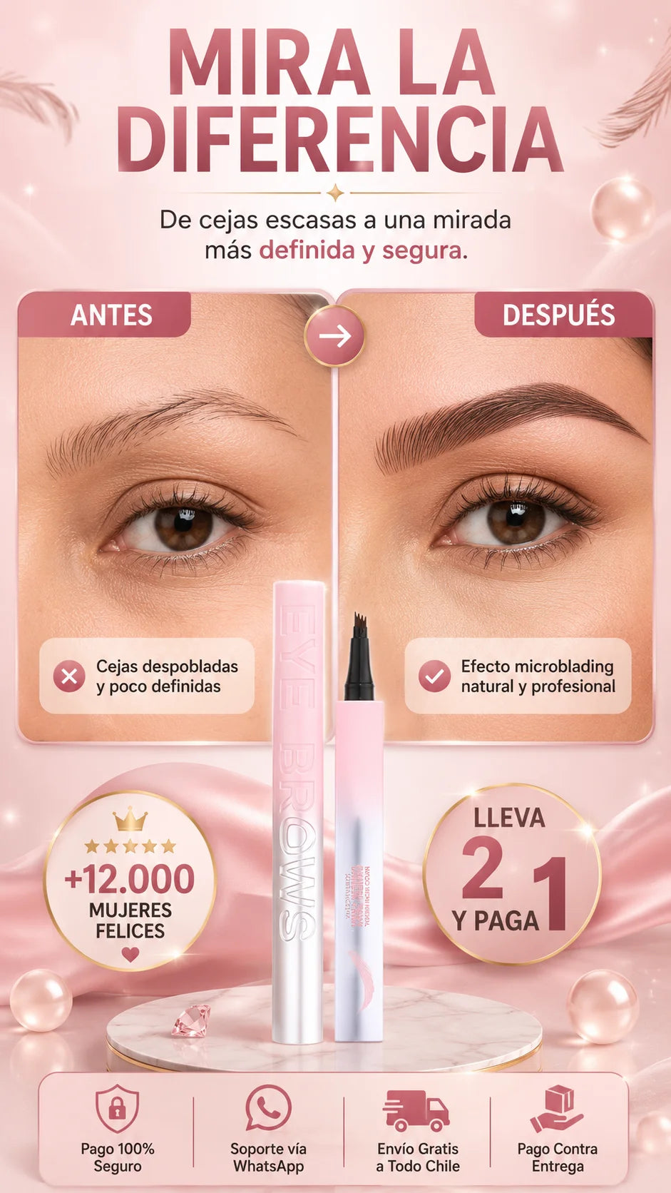 LinePerfect™ Cejas pobladas, perfectas e intactas durante todo el día. 💖(Lleva 2 y Paga 1)