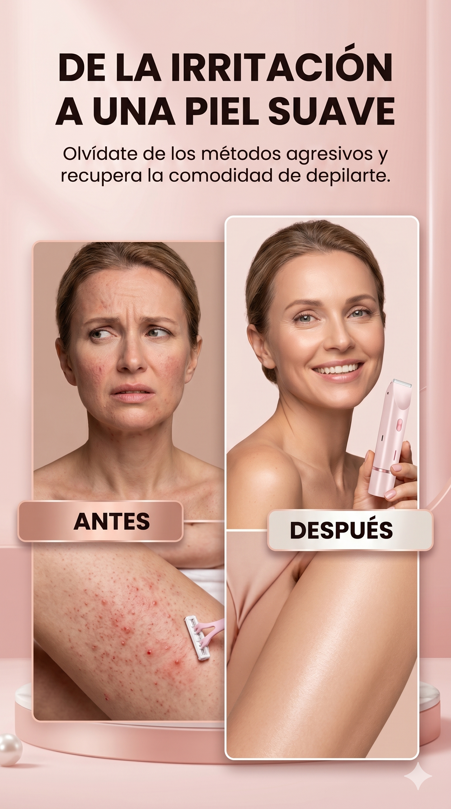 LumiTrim™ Libérate del vello y la irritación hoy.