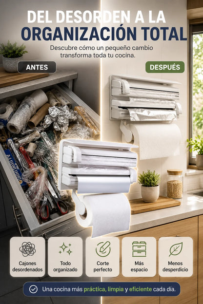 Dispenser Pro™ Tu cocina organizada y sin caos en segundos.