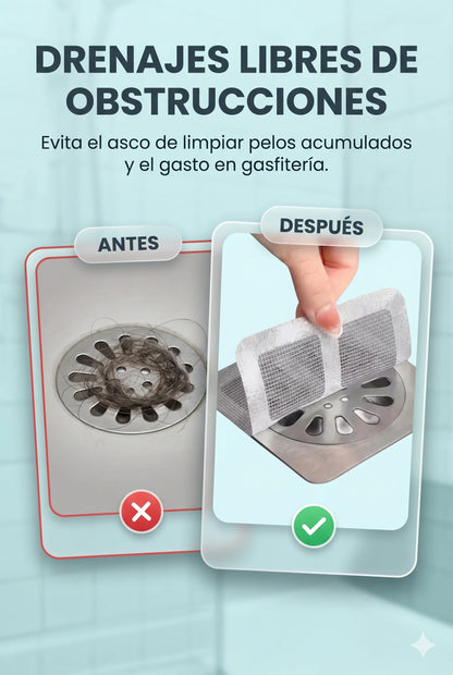 AquaShield™ - Protección invisible contra obstrucciones de desagüe (PACK 50 UNIDADES)