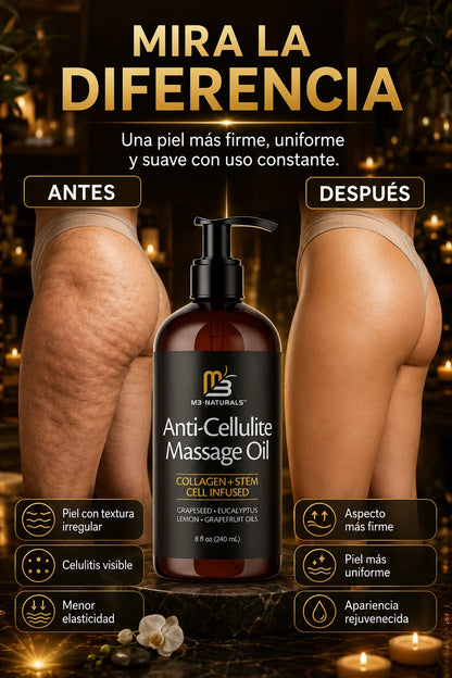 Aceite M3 Naturals™ Secreto reafirmante avanzado con colágeno y células madre.