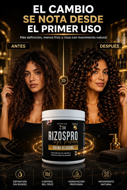 Rizos Pro™ (400grs) - Tus rulos perfectos, definidos e hidratados siempre.