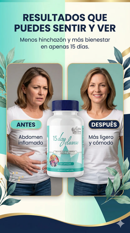 15 Day Cleanse™: Tu limpieza digestiva 100% natural.
