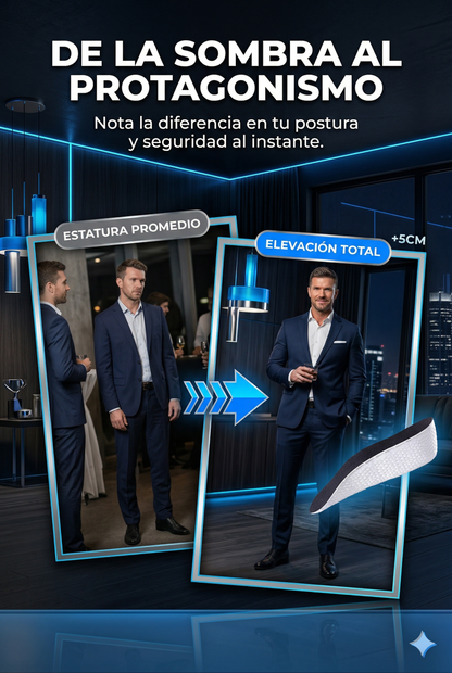 Plantillas ElevateForm™: Gana Altura Discretamente y Camina con Seguridad Total.