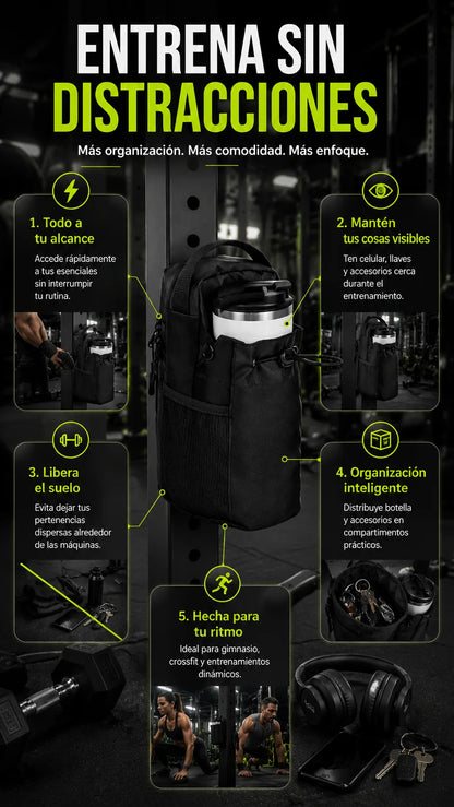 MagnetGym Bag™ - El organizador definitivo para entrenar sin preocupaciones.