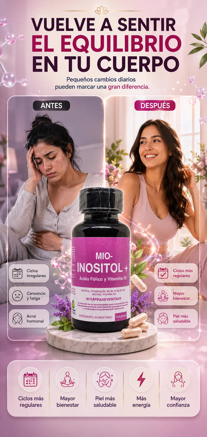 Mio-Inositol™ – Tu balance hormonal y ciclos menstruales regulares