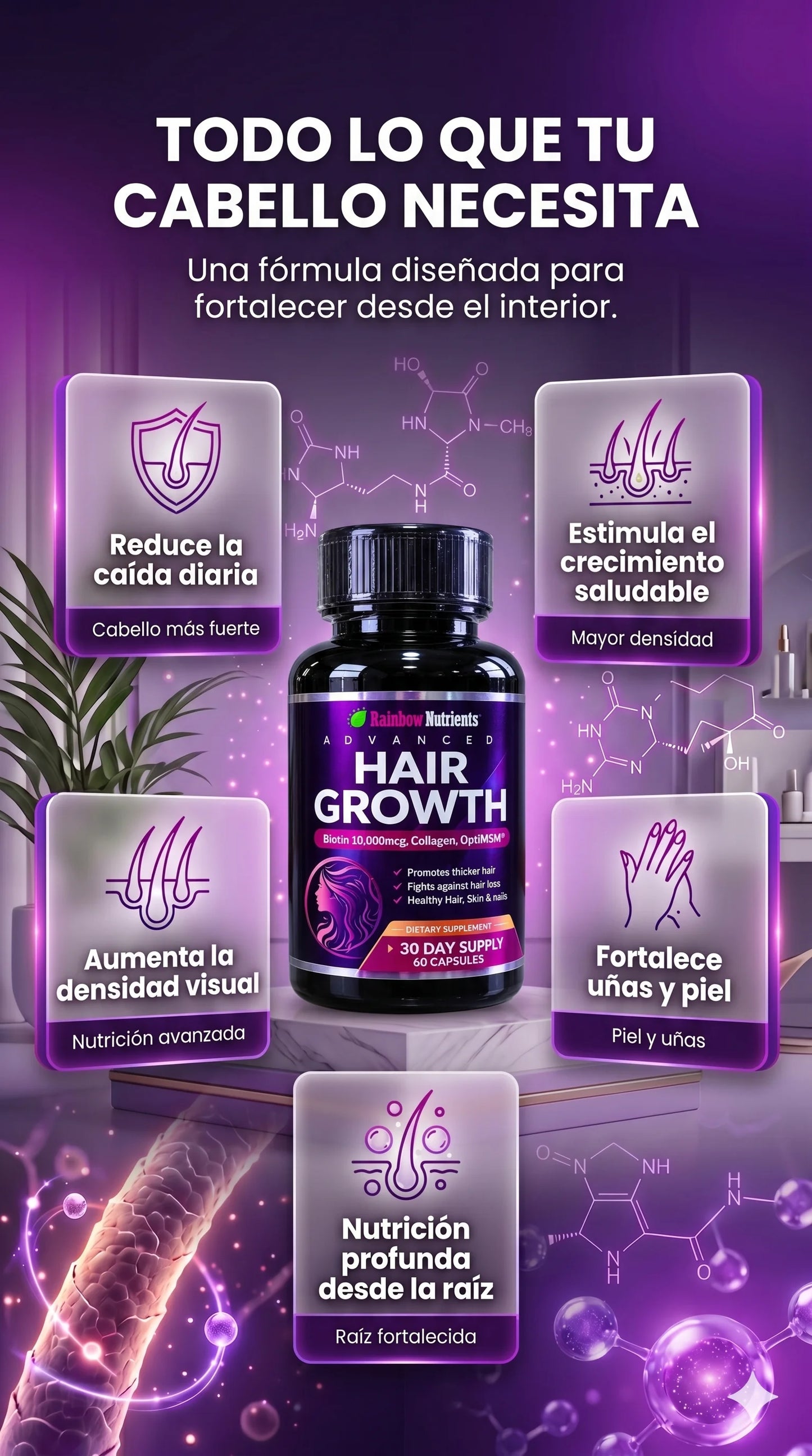 Advanced Hair Growth™Detén la caída, recupera tu brillo.