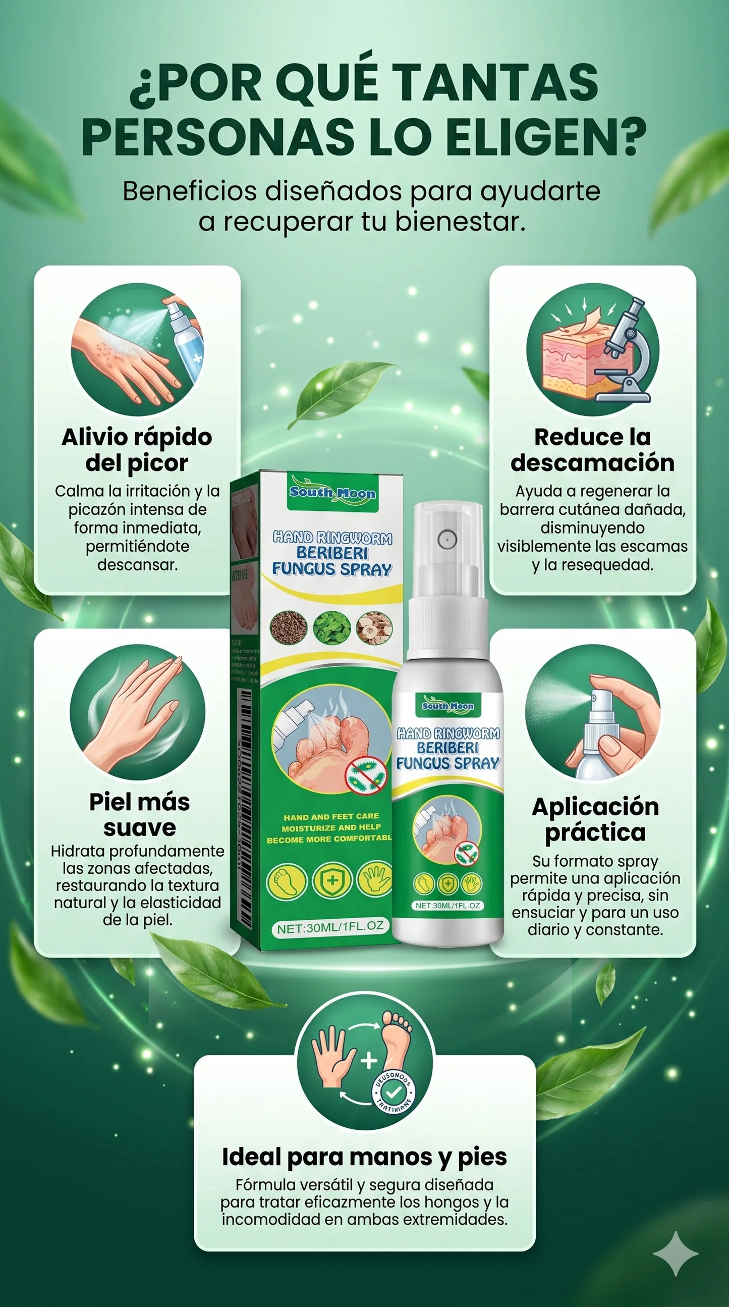 FungiClear™ 30ml: Lleva 2 y Paga 1-Pies sanos, suaves y sin picor.