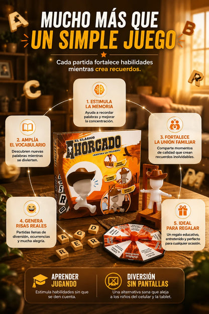 Ahorcado™ Juego de Mesa - Tensión física y risas para toda la familia.