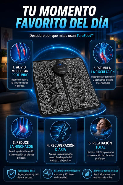 TeraFoot™Revitaliza tus piernas cansadas al instante. Lleva 2 y Paga 1