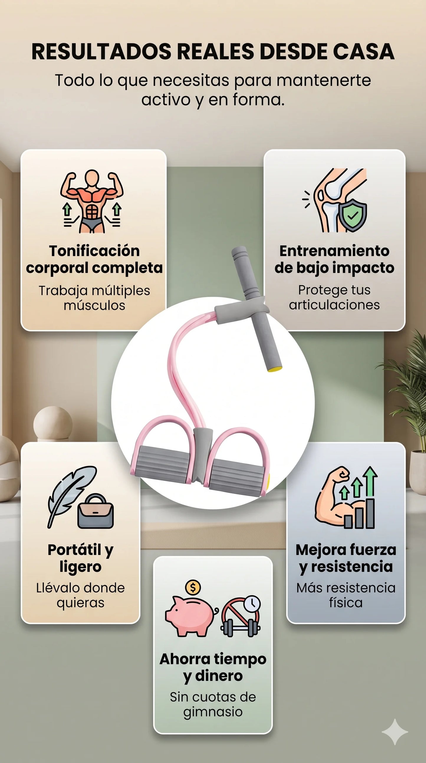 FitBand Pro™ - Resultados de gimnasio en casa.