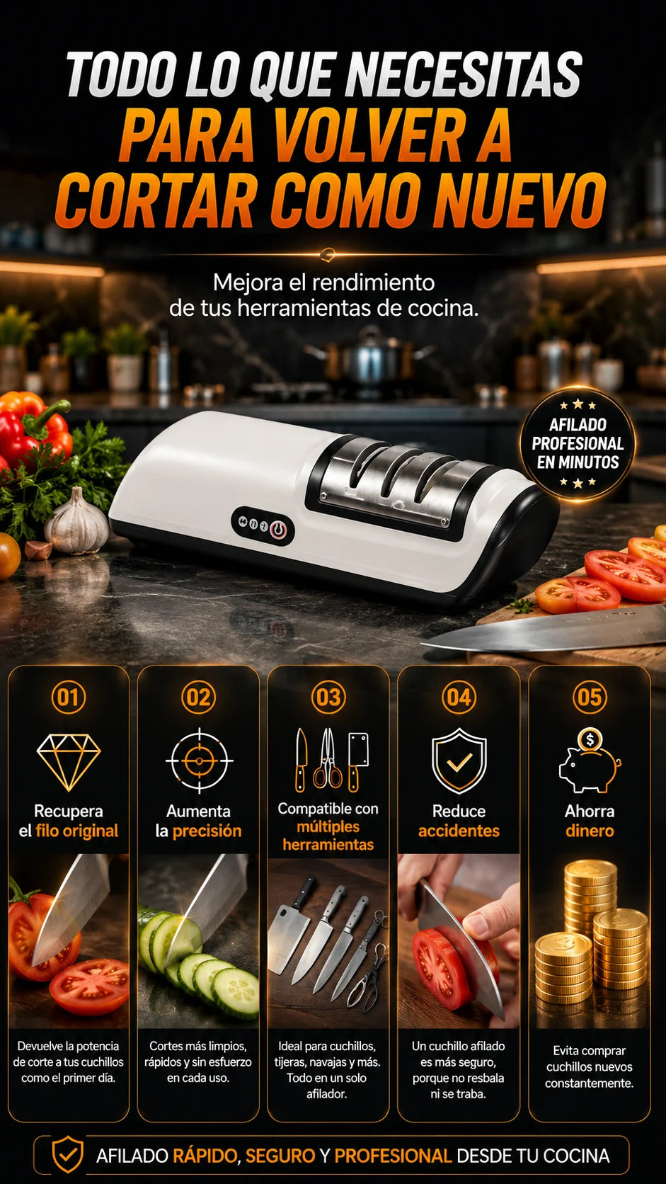 SharpMaster™ Vida eterna a todos tus cuchillos