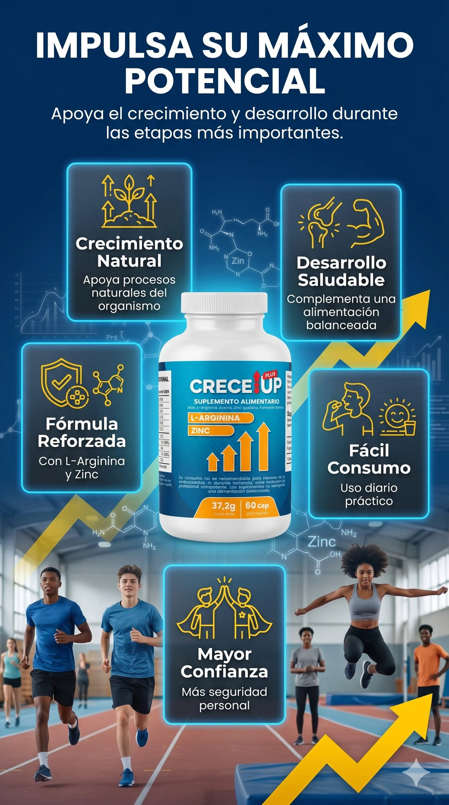 Crece Up Plus™ - Nutrición avanzada para crecer sin límites.