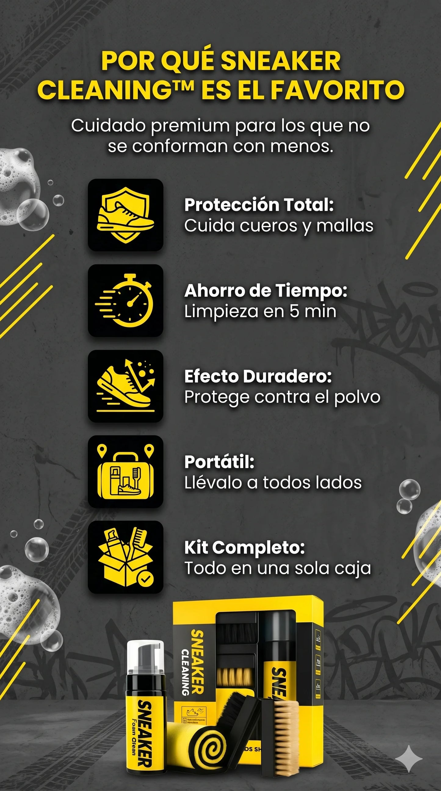 Kit SneakerPro™:Limpieza profesional para tu calzado favorito.
