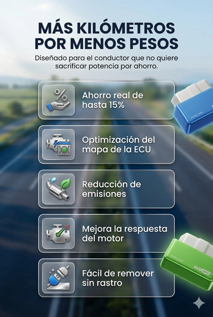 Eco OBD2 Elite™:Maximiza tus kilómetros por mucho menos dinero 💰