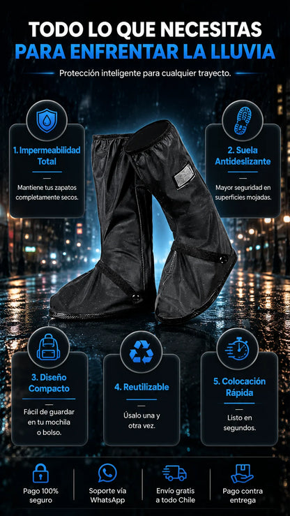 AquaBoot™ La barrera definitiva contra la lluvia