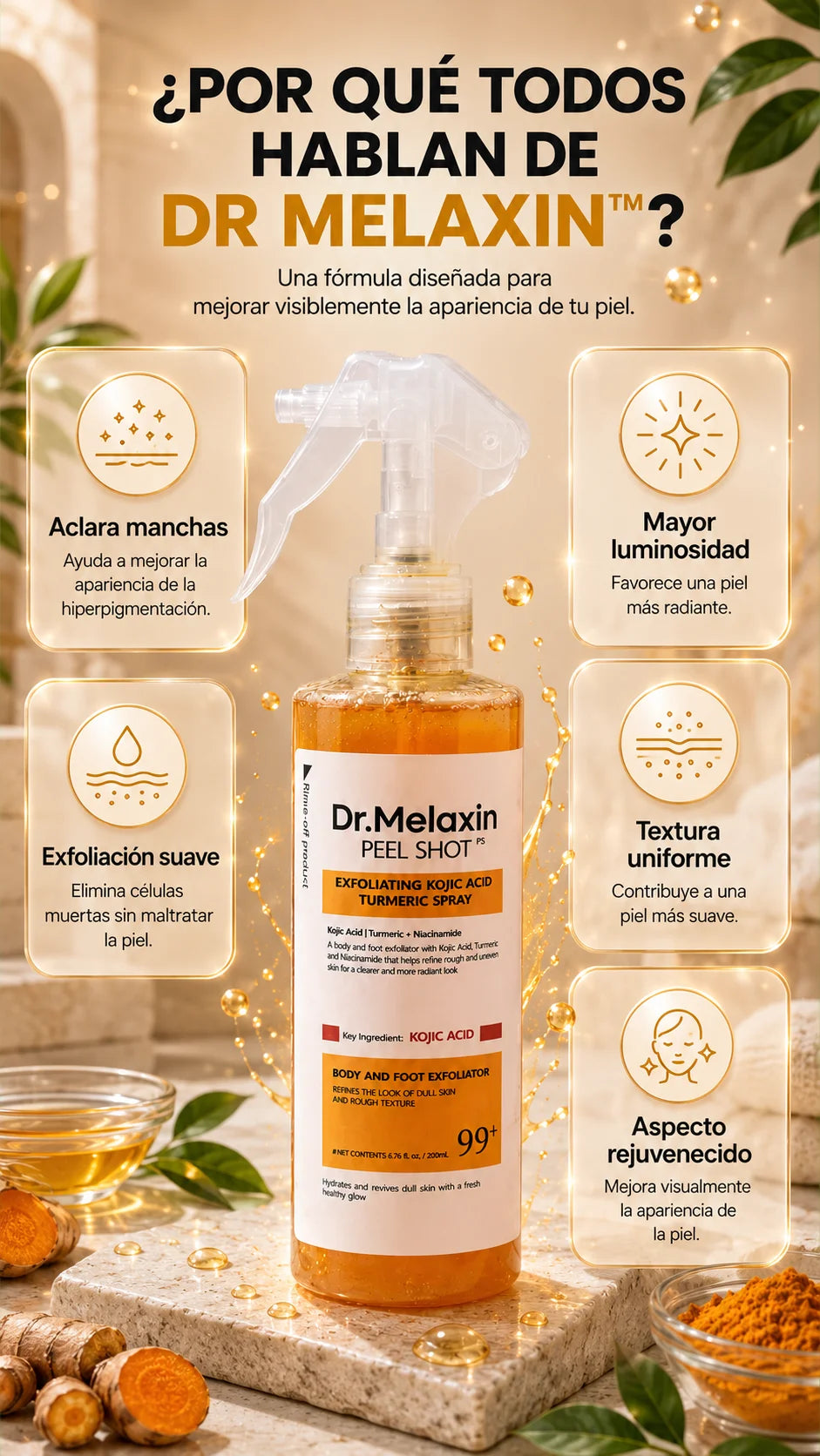 Dr Melaxin™ (200ml) El secreto coreano para una piel sin manchas.