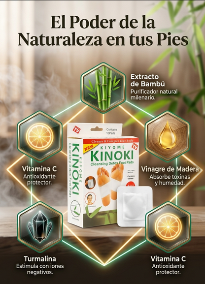 Parches Kinoki™ Desintoxica tu cuerpo mientras duermes-Pack 5 cajas (50 unid)