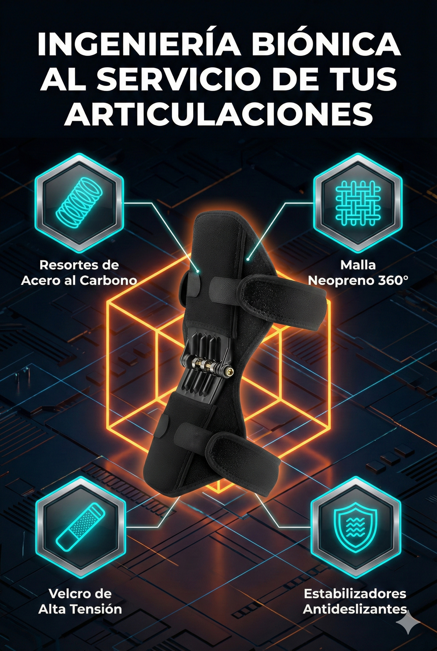 KneePower™: Soporte biónico para tus rodillas.