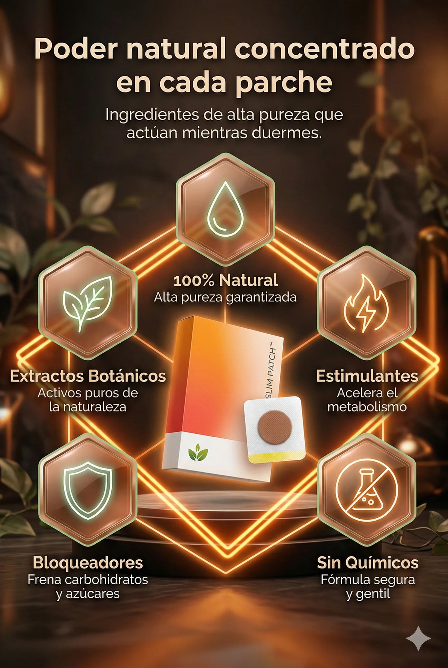 OFERTA 2X1 Slim Patch™: Quema grasa rebelde con tecnología transdérmica. 30 parches por caja